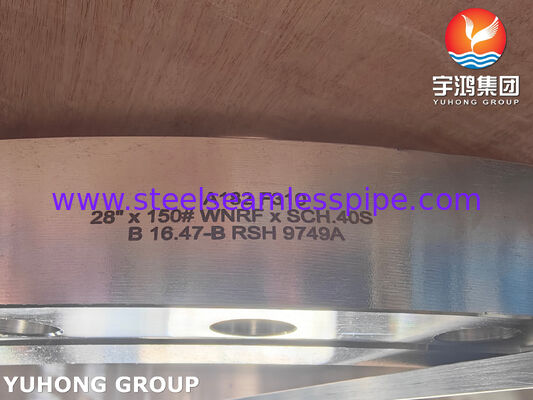 ASTM A182 F310 Flange in acciaio inossidabile con collo di saldatura forgiato per sistemi di condotte ad alta temperatura e alta pressione