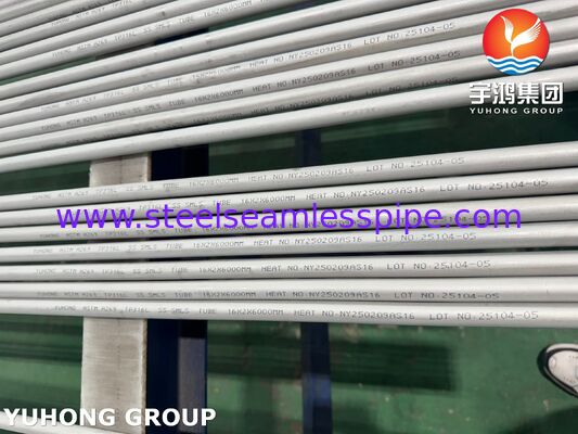 Tubo senza saldatura in acciaio inossidabile ASTM A269 TP316L per condensatore, decapato e ricotto