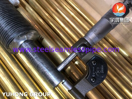 Tubo alettato senza saldatura (Smls) tipo L ASTM A179, tubo alettato in acciaio a basso tenore di carbonio ad alta efficienza di scambio termico