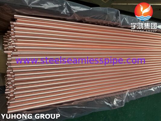 Tubo senza cuciture (Smls) ASTM B111 C12200, tubo senza cuciture in lega di rame di alta qualità