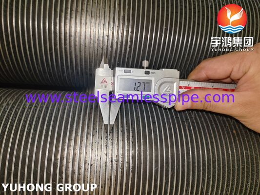 ASTM A376 TP347H Fin Tube CS, tubo composito resistente alle alte temperature (base CS + TP347H Fin)