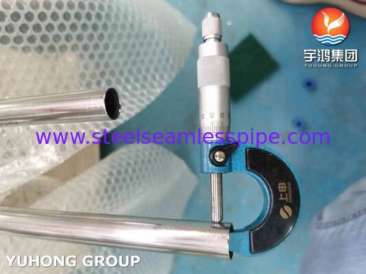 Tubo Saldato in Acciaio Inossidabile 304 Ricotto Luminoso ASME SA249 per Distillatore, 3/4" 20BWG