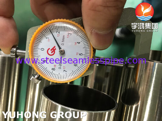 320 / 240 Grit ASTM A269 TP304L Tubo ricoperto di acciaio inossidabile per applicazioni sanitarie