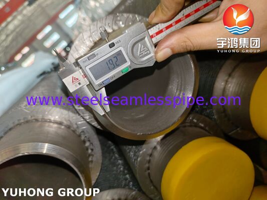 Tubi finiti HFW ASTM A312 TP347H in acciaio inossidabile per caldaie a calore di scarico