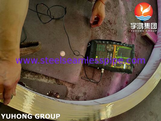 Anello forgiato ASME SB171 C70600 CuNi 90/10 per sistemi di acqua di mare e marini