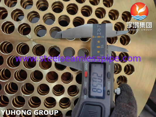 Tubi per scambiatori di calore e applicazioni navali in ottone navale ASME SB171 C46400 con proprietà anticorrosive