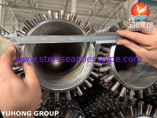 Tubo alettato ASTM A335 P22 con alette in acciaio al carbonio