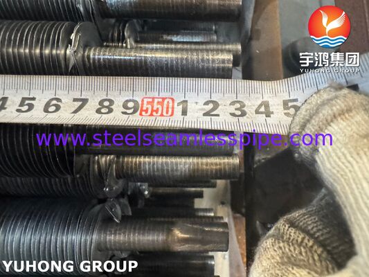 Tubo alettato avvolto con piedino a L in alluminio AL1060 su tubo base ASTM A179