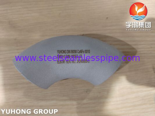 DIN 86090 CuNiFe 90-10 Elbow C70600 per la costruzione navale, l'ingegneria navale e i sistemi di condotte di acqua di mare