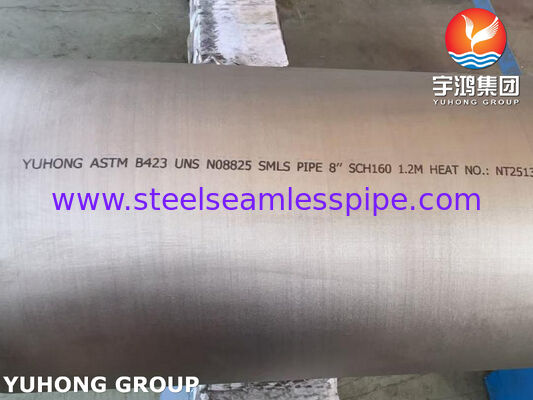ASTM B423 UNS N08825 / DIN 2.4858 Tubo senza cuciture Inconel825 Tubo in lega di nichel