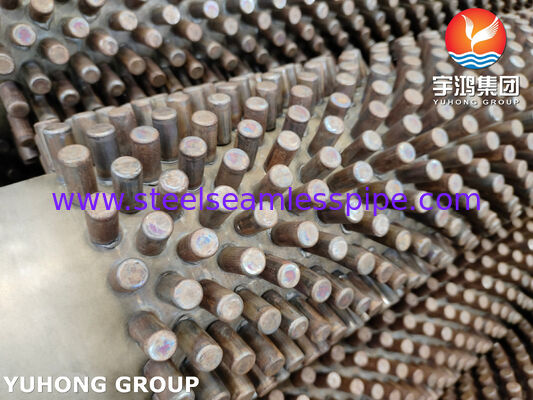 Tubo alettato con borchie in acciaio inossidabile 304 – Applicazione di trasferimento di calore ad alta temperatura