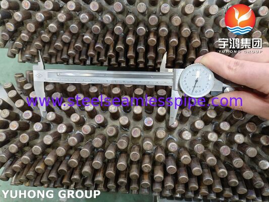 Tubo alettato con borchie in acciaio inossidabile 304 – Applicazione di trasferimento di calore ad alta temperatura