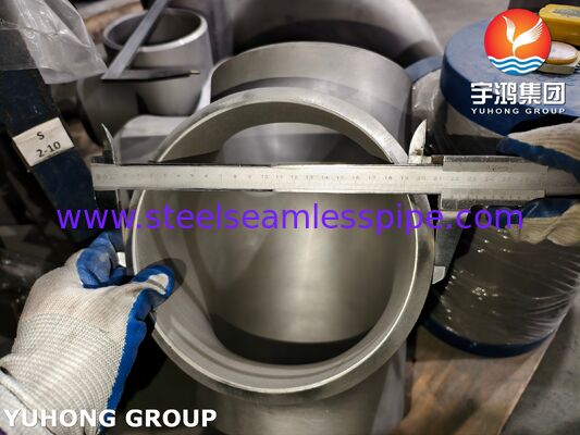 ASTM A815 UNS S31803 Fitting in acciaio duplex ASME B16.9 Buttweld Duplex 2205 Equal Tee