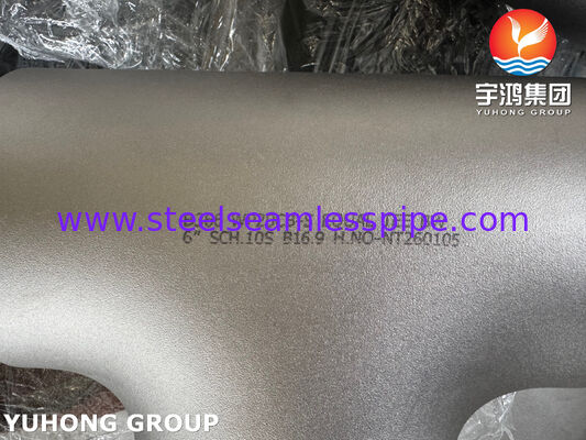 ASTM B366 N08810 Incoloy 800H Nickel Alloy Tee Uguale per Tubazioni ad Alta Temperatura