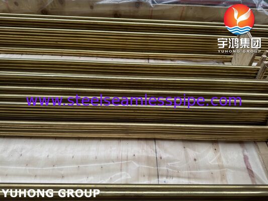 ASME SB111 C44300 Tubo in lega di rame U-Bend per scambiatori di calore