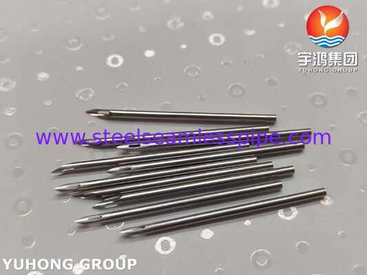 SUS304 Acciaio inossidabile Medical AVF Needle Tube per il trattamento di dialisi, Back Eye Point