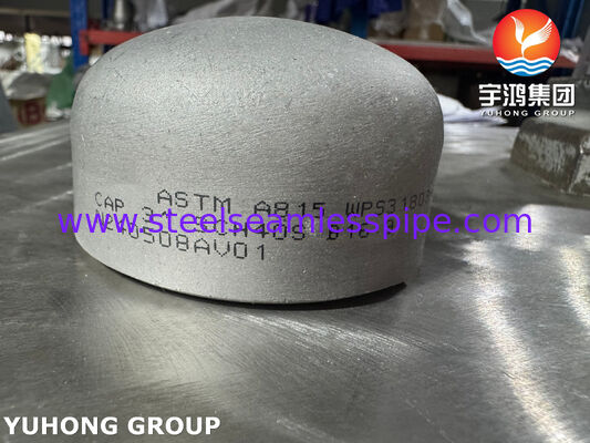 ASTM A815 WPS31803 Tappo duplex per tubi in acciaio inossidabile Tappo duplex 2205 Fittings per tubi Tappo terminale