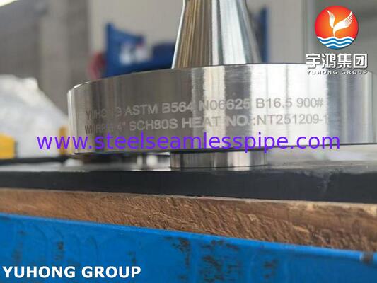 Flancella di lega di nichel 625 ASTM B564 UNS N06625 Inconel 625 Flancella di collo di saldatura WNRF Flancella