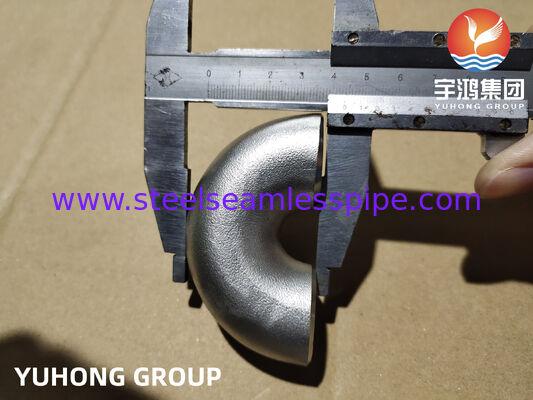 ASTM B366 HASTELLOY C22 UNS N06022 Lega bassa C-Ni-Mo-Cr Forgia 180° SR Curva di ritorno del gomito