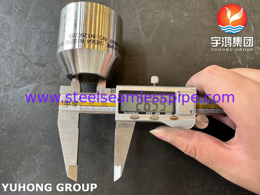 RACCORDO FORGIATO IN ACCIAIO IN LEGA DI NICHEL ASME SB564 N10276 BOSS B16.11 MSS SP-97