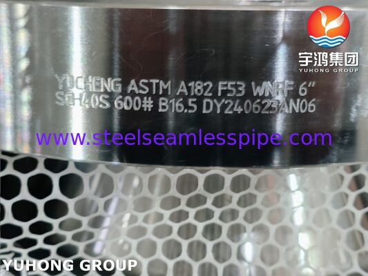 Superduplex 2507 flange ASTM A182 UNS S32750 / F53 Super duplex flange di collo di saldatura