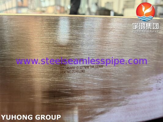 Anello in rame-nichel SB171 C70600 lavorato a CNC personalizzato per attrezzature marine