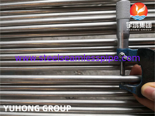 Tubo per scambiatori di calore in acciaio inossidabile Tubo saldato in acciaio inossidabile ASTM A249 TP304 TP304L Con elevate prestazioni