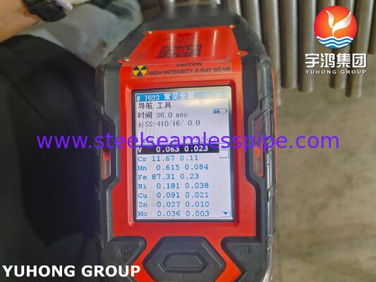 Tubo senza saldatura in acciaio inossidabile ASTM A268 TP410 1.4006 Tubo da forno per l'industria della raffinazione