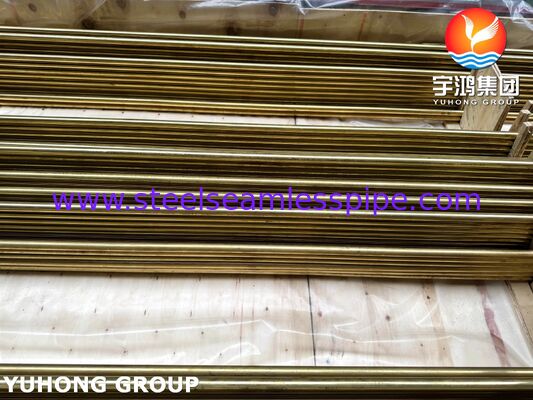Tubo di ottone ammiragliato ASTM B111 C44300 a U di precisione per condensatori e scambiatori di calore