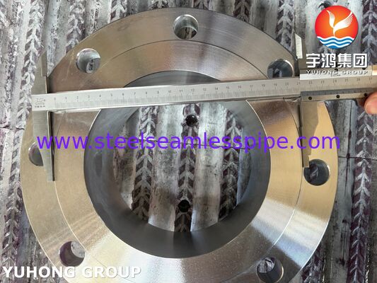Flangia ASTM A182 F51 UNS S31803 Duplex Acciaio Weld Neck Flangia Forgiata WNRF Flangia