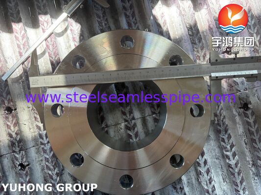 Flangia ASTM A182 F51 UNS S31803 Duplex Acciaio Weld Neck Flangia Forgiata WNRF Flangia