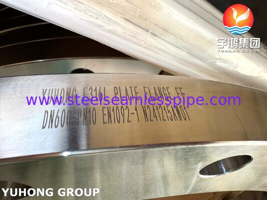 EN 1092-1 F316L Stainless Steel Flat Face FF Flange PN16 for Piping