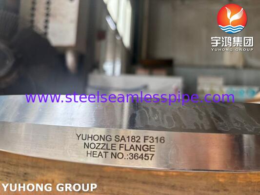 Flangia in acciaio inossidabile ASME SA182 F316L Flangia ugello forgiata per recipiente a pressione