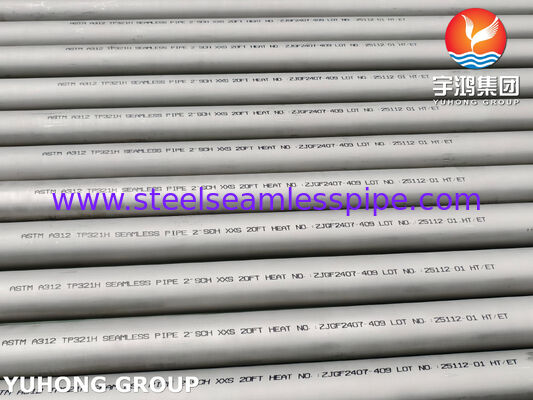 Tubo senza saldatura in acciaio inossidabile ASTM A312 TP321H S32109 12X18H10T per raffineria