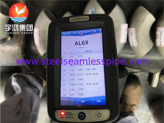 ASTM B366 AL6XN UNS N08367 Fitting per tubi in acciaio inossidabile super austenitici a gomito
