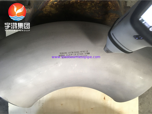 ASTM B366 Monel 400 / UNS N04400 Acciaio legato al nichel, gomito 90 gradi