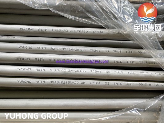 ASTM A213 TP304 /TP304L Tubo senza saldatura in acciaio inossidabile per scambiatori di calore