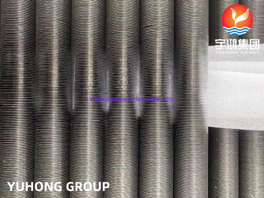 Tubo a pinna incorporato ASME SB163 Monel 400 Tubo in lega di nichel Tipo G Tubo a pinna