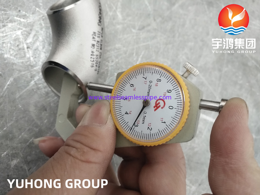 JIS B 2312 Fitting per tubi in acciaio 90° 45° LR/SR gomito SUS304 SUS304L