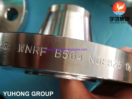 N.U.N. N08825 FLAGNA WNRF con collo di saldatura ASTM B564 INCOLOY825 B16.5