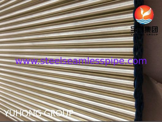 ASTM B111 C44300 O61 Tubo di rame senza saldatura Ottone Tubo tondo di rame per applicazioni di scambiatori di calore