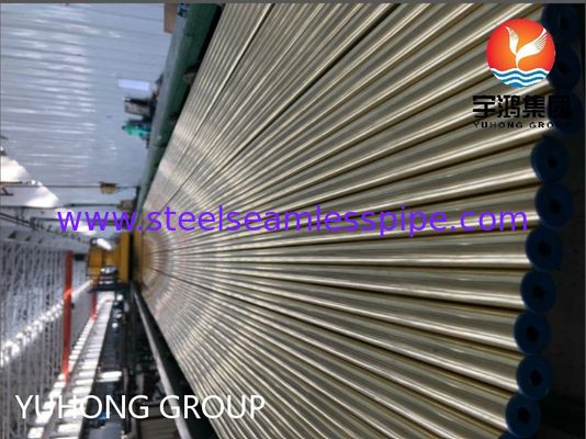 ASTM B111 C44300 O61 Tubo di rame senza saldatura Ottone Tubo tondo di rame per applicazioni di scambiatori di calore