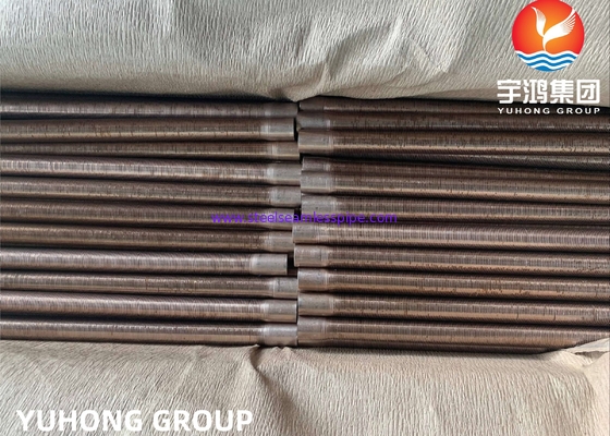 ASME SB111 C70600 Tubo a bassa pinna estruso Tubi per scambiatori di calore CuNi 90/10