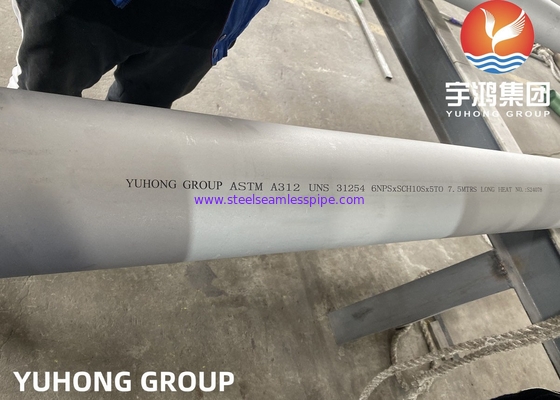 ASTM A312 UNS S31254 254SMO Tubo offshore duplex in acciaio inossidabile