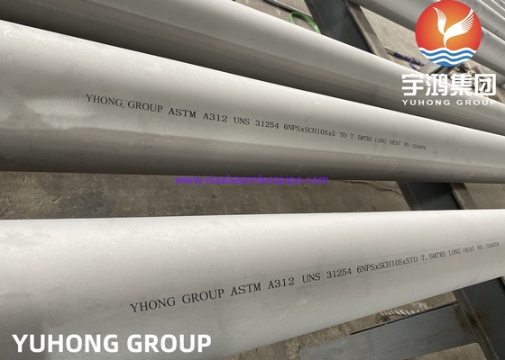 ASTM A312 UNS S31254 254SMO Tubo offshore duplex in acciaio inossidabile