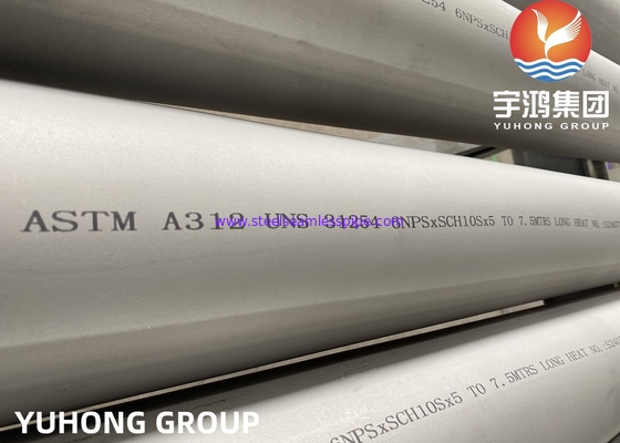 ASTM A312 UNS S31254 254SMO Tubo offshore duplex in acciaio inossidabile