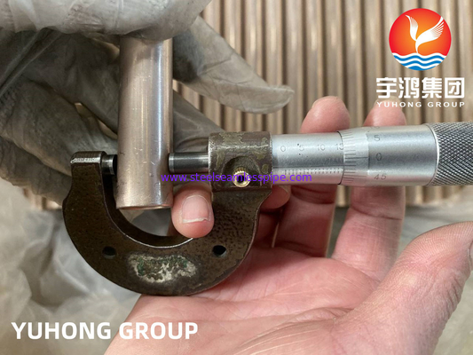 ASTM B111/ ASME SB111 C70600 Tubo senza cuciture in lega di rame e nichel per scambiatori di calore