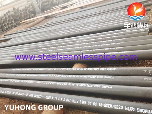 TUBO SENZA CUCITURE ASTM A335 DELL'ACCIAIO LEGATO P9/RIVESTIMENTO NERO DI ASME SA335