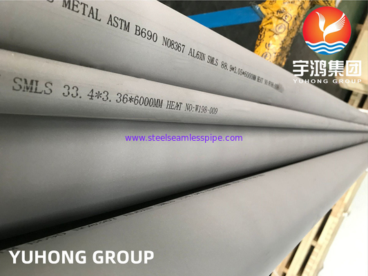 Tubo senza saldatura in lega di nichel-cromo-molibdeno ASTM B690 Alloy 8367