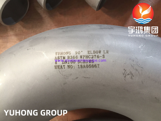 Raccordo buttweld in acciaio Hastelloy a gomito ASTM B366 UNS N10276/Hastelloy C276